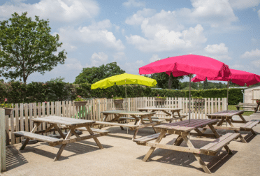 Terrasse camping Piriac sur Mer, camping L'île de Kernodet