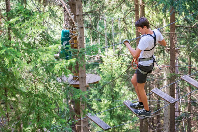 Accrobranche proche de notre camping à Saint-Molf